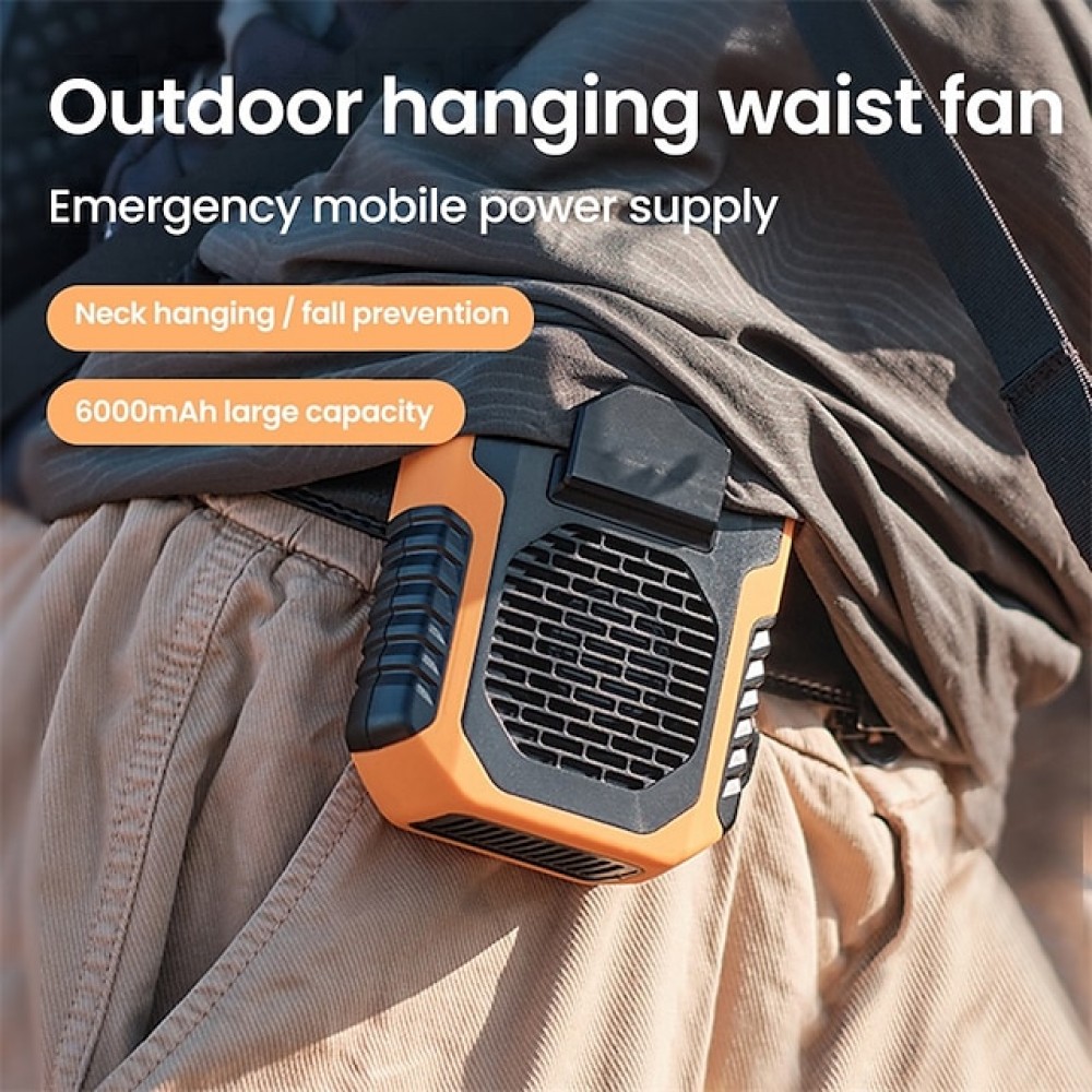 6000mA Portable Waist Fan Rechargeable Hanging Neck Fan Air Conditioning Cooling for Outdoor Sports Electric Exhaust Fan
6000mA Portable Waist Fan Rechargeable Hanging Neck Fan Air Conditioning Cooling for Outdoor Sports Electric Exhaust Fan