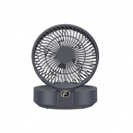 New Remote Control Wireless Circulating Air Cooling Fan with LED Light Folding Electric Wall-mounted Fan Desktop Fan USB
