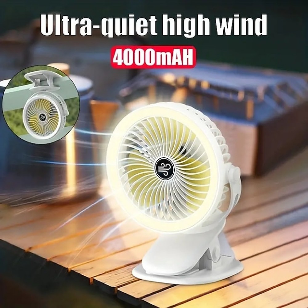 1pcLarge Capacity Fan Portable Fan Can Be Clipped Desktop Fan USB Charging With Light Summer Fan Cool Big Wind For Outdoor Camping Use
1pcLarge Capacity Fan Portable Fan Can Be Clipped Desktop Fan USB Charging With Light Summer Fan Cool Big Wind For Outdoor Camping Use