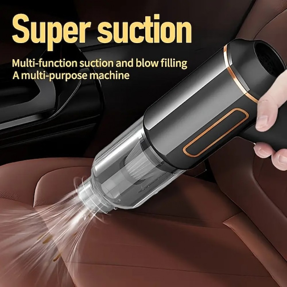 Wireless Car-mounted Vacuum Cleaner Super Suction High-power Car Dual-use USB Charging Multi-functional Hand-held Blow-suction One Machine
Wireless Car-mounted Vacuum Cleaner Super Suction High-power Car Dual-use USB Charging Multi-functional Hand-held Blow-suction One Machine