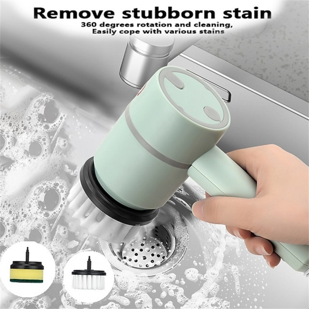 Electric Spin Scrubber Electric Cleaning Brush Cordless Power Scrubber with 2 Replaceable Brush Heads Handheld Kitchenware Brush Spinning Scrub Brush For Home Kitchen Pots Dishes
Electric Spin Scrubber Electric Cleaning Brush Cordless Power Scrubber with 2 Replaceable Brush Heads Handheld Kitchenware Brush Spinning Scrub Brush For Home Kitchen Pots Dishes